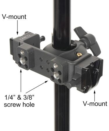 Adjustable Pin Lock Swing Clamp for 22-36mm Tubing With Center Saddle and 2 V-Mounts - Buy Online on GoSupps.com
