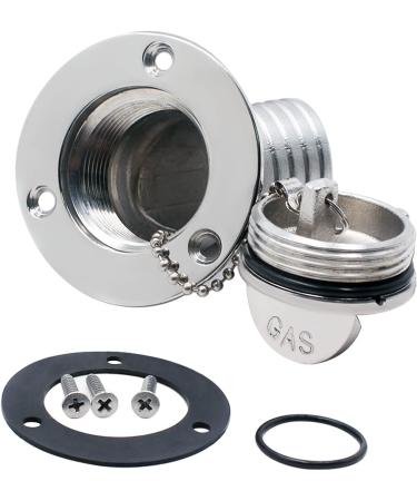 Shenghuiss 1-1/2 Stainless Steel Boat Deck Fill Kit | Gas/Water/DEO Fuel Cap | Marine Grade 316 Angled Neck | Keyless Cap | 38mm - Buy Online on GoSupps.com