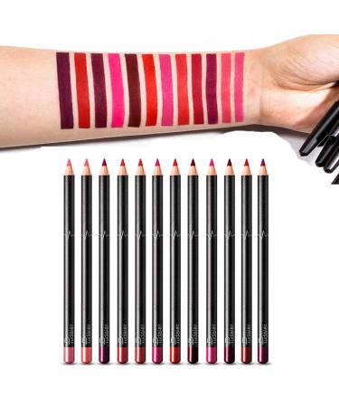 NICEFACE 18 Color Matte Lip Liner Pencil Set - Waterproof & Long Lasting | Professional Lip Liner Pen Makeup Cosmetic - 18pcs/set - Buy Online on GoSupps.com