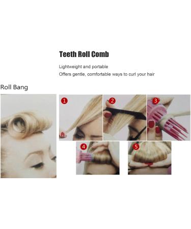 Hair Curling Roll Comb Slip Resistant Portable Gentle Curls for Women - Buy Online on GoSupps.com