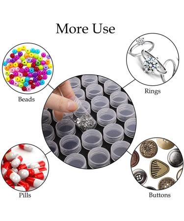 HOHOTIME 60 Slots Diamond Painting Storage Containers - 142pcs DIY Art Craft Kit for Jewelry Beads Organizer - Purple Diamond Art Storage (60 Jars) - Buy Online on GoSupps.com