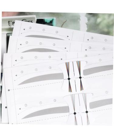 Didiseaon 12pcs 48 Eyebrow Template Stickers Eyebrow Grooming Stencils Eyebrow Sticker Eyebrow Card - Buy Online on GoSupps.com