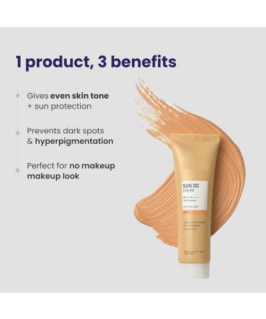  G n rique VK Sun Cc Cream (Joy) SPF 50 Pa++++ 100% Mineral UV Filter Cc Cream with Sun Protection 30Gm - Light Dewy All Lot de 2. - Buy Online on GoSupps.com