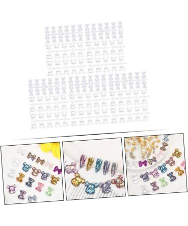 SOESFOUFU 3 Manicure Tools Transparent Nail Color Displaying Tool Cute Nail Color Displaying Tool Nail Art Tool Nail Tools Cute Nail Color Display Tool Bow Tie Polishing Plate - Buy Online on GoSupps.com