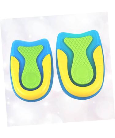 Healvian Silicone Heel Cup Cushion Inserts - Orthotic Insoles for Men and Women, Gel Half Insole Pads for Arch Support - 2 Pairs, Assorted Colors - 11.3X7.5 CM - Buy Online on GoSupps.com