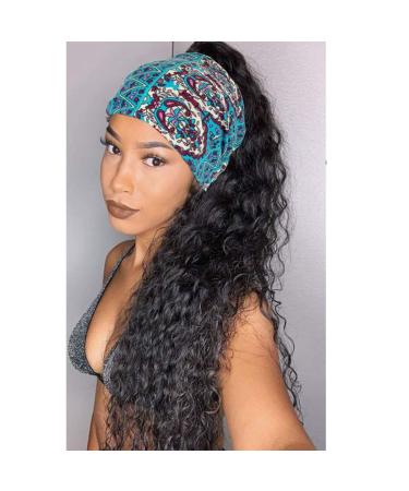 Womens Boho Headband - Wide Elastic Sports Turban for Yoga and Workout - Buy Online on GoSupps.com