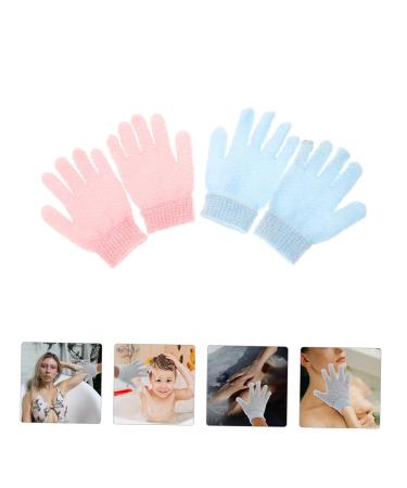 Buy NOLITOY Scrub Gloves - 2 Pairs Thicken Polyester Soap Gloves for Exfoliating - International Shipping - Buy Online on GoSupps.com