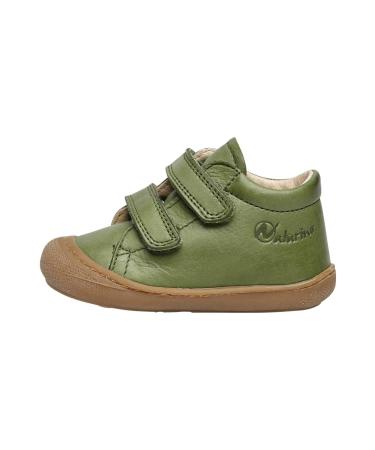 Naturino Cocoon VL-Leather First-Steps Shoes 7 UK Verde Scuro