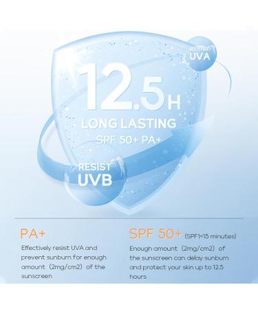 Face Sunscreen SPF 50 Face Cream SPF 50 Face Suncream UVA/UVB Protection Powerful Sun Protection with Brown Spot Reduction Deep Hydration Water/Sweat Resistant Calm Soothing No Sticky - Buy Online on GoSupps.com