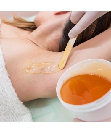 100 Natural Wooden Disposable Wax Spatulas for Hair Removal - Hygienic Smooth Waxing Sticks for Body Face Legs & Bikini - Buy Online on GoSupps.com