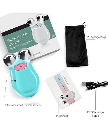 Microcurrent Face Roller | Skin Tightening and Lifting Device | USB Rechargeable Mini Spa Tool for Wrinkle Remover and Toning - Buy Online on GoSupps.com