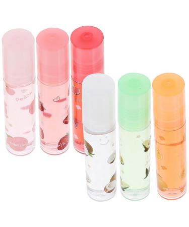 Veemoon 6pi ces Lot De Gloss L vres Transparents Fruit s Hydratants Nourrissants Maquillage L vres Soin Quotidien