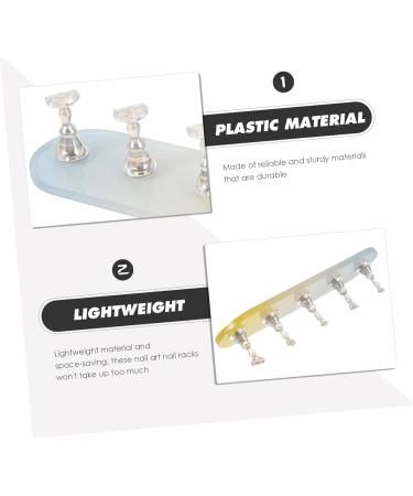 Ipetboom 1 Set Nail Practice Holder Magnetic Fake Nail Holder Nail Decor Convenient Nail Holders Manicure Nail Display Nail Art Organiser Nail Stand Plastic Oval Nail Polish - Buy Online on GoSupps.com