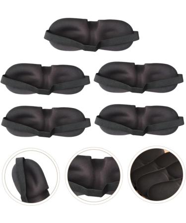 Healifty 3D Stereo Goggles Eye Sleeping Mask | Silk Blindfold Eye Mask | Adjustable and Breathable | Black | 1 Count - Buy Online on GoSupps.com