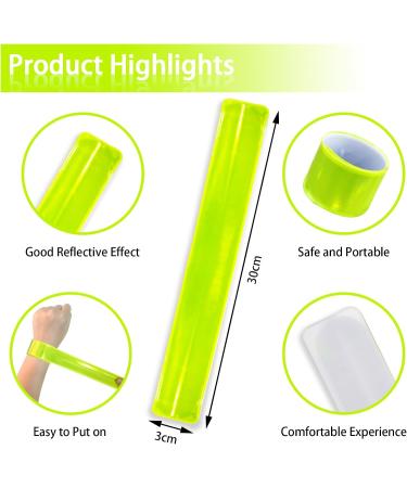12PC Awroutdoor Reflective Safety Tapes for Kids Bags Strollers & Cyclists | High Visibility Reflectors for Outdoor Activities - Buy Online on GoSupps.com