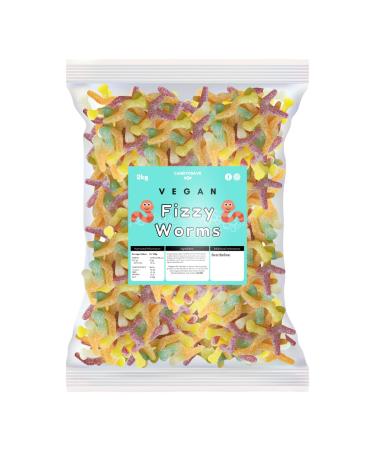 Candycrave - Vegan Fizzy Worms 2Kg Bulk Bag