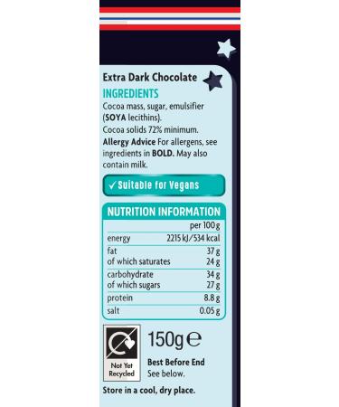 Dr. Oetker Extra Dark Chocolate Bar 150g - Buy Online on GoSupps.com