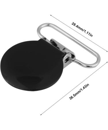 10pcs 25mm Black Pacifier Suspender Clips - Durable Holder for Baby Braces | International Shipping Available - Buy Online on GoSupps.com