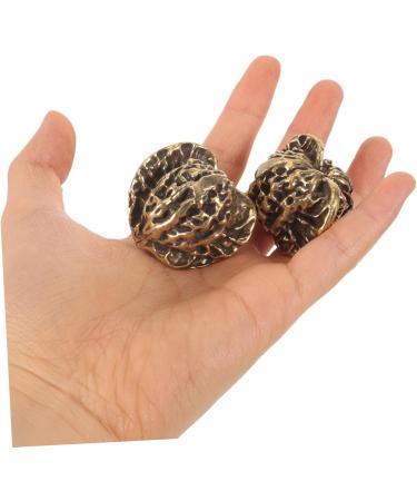 Rorpoir Hand Exercise Balls - Chinese Walnut Decor & Stress Relief - Unique Brass Design - Buy Online on GoSupps.com