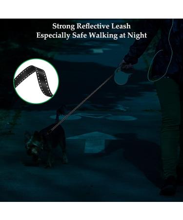 Etaccu Rollerin Retractable Dog Leash - 5m Reflective Non-Slip Handle One-Button Block For Medium & Large Dogs Up to 50kg (Blue) - International Shipping Available - Buy Online on GoSupps.com