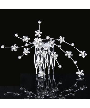 rieder Flower Comb Bridesmaid Crystal Rhinestone Style Wedding - Buy Online on GoSupps.com