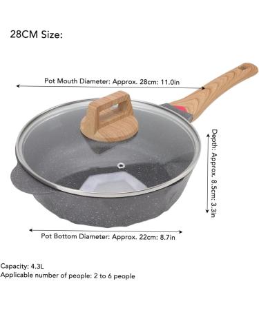 Nonstick Stone Cookware Induction Compatible Omelet 28CM - Buy Online on GoSupps.com