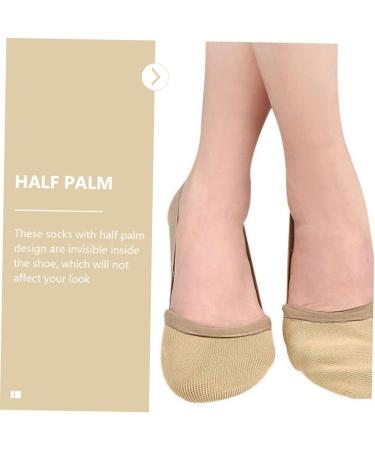 NOLITOY Half Palm Toe Sleeve Socks | Forefoot High Heel Toe Protectors & Cushions | Invisible Dance Foot Pads - Comfort & Support for All-Day Wear - Buy Online on GoSupps.com