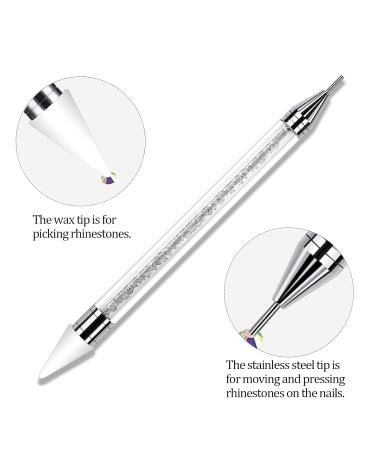 Angnya 4000 Pieces Rhinestones for Nail Art - Clear Crystal Decorations with Tweezers & Dotting Pen - Buy Online on GoSupps.com