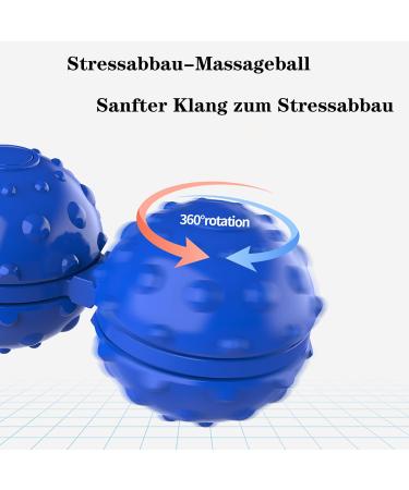 Shop Blue Hedgehog Massage Ball - Gyro Massage Ball for Relaxation | Back Legs Feet & Hands | International Shipping Available - Buy Online on GoSupps.com