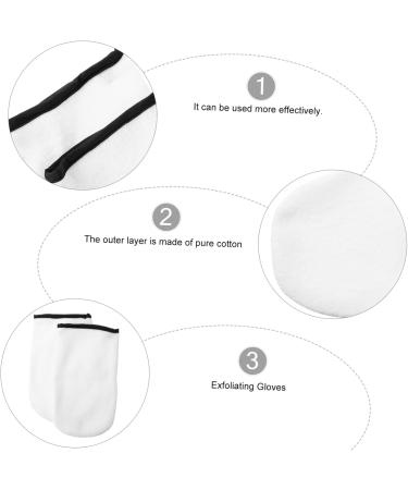 Ipetboom 2 Pairs Hand and Foot Mask Wax Socks Paraffin Wax Foot Bags Wax Tools Wax Hand Gloves Paraffin Wax for Hands Boot Glove Bath Mittens White Knitted Fabric Spa Facial Mask - Buy Online on GoSupps.com