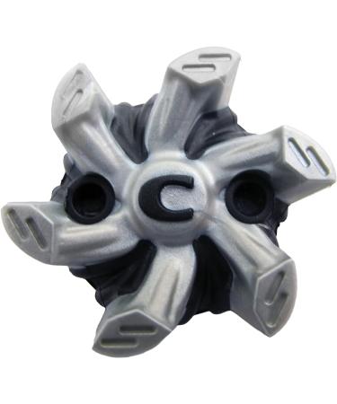 Champ Golf Helix Spikes (Disc Pack) - Silver/Black | Premium Golf Shoe Replacement Spikes - Buy Online on GoSupps.com