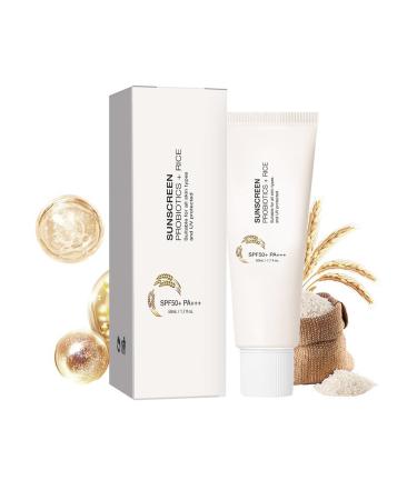 LMDGDS Rice Probiotics Sunscreen Spf 50+ facial sunscreen for sensitive skin sunscreen with rice extracts 50 ml