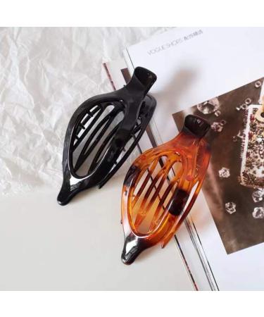 Lay Down Claw Clip Hair Clips for Women - 2Pcs Styling Accessories for Thick Thin Hair, No Slip Grip Jaw Clips - French Banana Barrettes - Buy Online on GoSupps.com