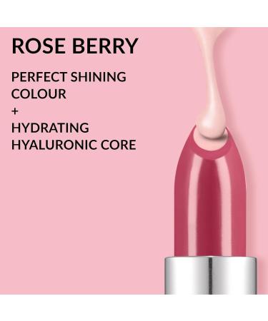Avon Hydramatic Shine Lipstick 3.6g | Intense Moisturizing Color | SPF 20 | Fuller Smoother Lips | Cruelty-Free | Roseberry Hydra Shine - Buy Online on GoSupps.com