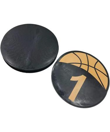 MUSKULO MONSTRO Basketball Spot Marker 5 or 10-Pack with Carrying Bag - 9 Inches, Anti-Slip Rubber, Colorful Field Training Markers 1-10 - Buy Online on GoSupps.com