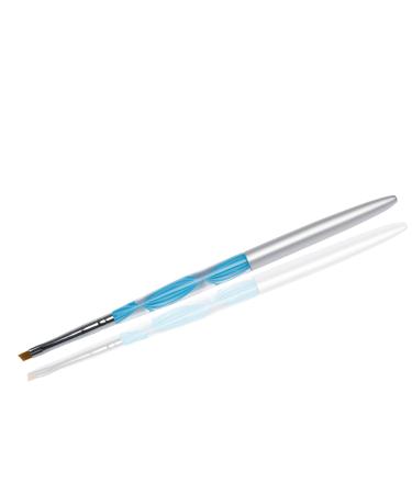 Premium Turquoise French Brush for UV Gel - Slanted Edge | RM Beautynails - International Shipping Available - Buy Online on GoSupps.com