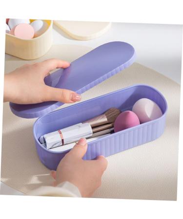 Angoily Makeup Brush Cleaning Boxes Box Makeup Brush Storage Box Purple Miss Container - Makeup Brush Cleaner Boxes - Buy Online on GoSupps.com