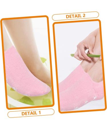 Moisturizing Socks Overnight 3 Pairs Foot Gel Socks Skin Vegetable Gel Casual Socks Cosmetic Moisturizing Socks - Buy Online on GoSupps.com