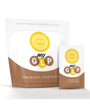 Le-Vel Thrive myGLP Advanced Metabolic & Muscle Support with myHMB Berberine and Probiotics Vegan-Friendly Protein + Fiber Blend 16 Packets (16 Packets (1.5 Pounds) Chocolate) Chocolate 1.5 Ounce (Pack of 16)