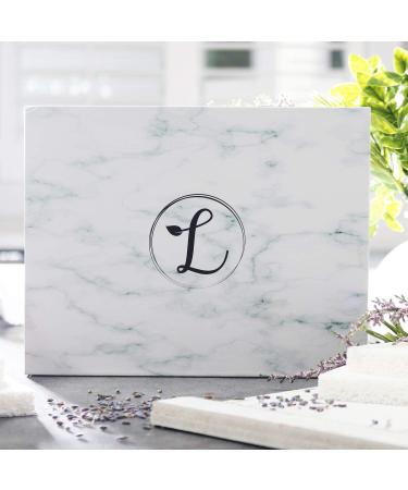 Spa Gift Set - 100% Natural Bath & Body Gift Box with Lavender Scent - Includes Bath Bomb, Bath Salt, Hand Soap, Candle, Face Cloth - Ideal Gift for Her - Buy Online on GoSupps.com