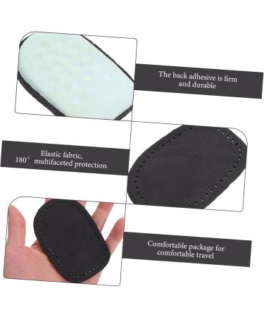 NOLITOY Heel Pad Set - 8 Pairs Shock-Absorption Rear Half Pads for High-Heeled Shoes - Comfort Sole Inserts in Black (9.52x7x0.8cm) - Perfect for Foot Support - Buy Online on GoSupps.com