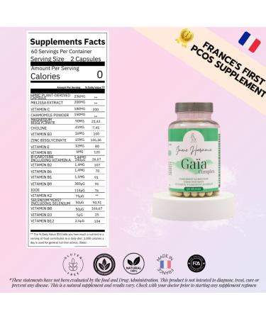 Ga a - Unique Dietary Supplement with Plant Extracts Vitamins and Minerals - Well-being Support for Pregnant Women Young Mothers and Breastfeeding Women Post Partum - 120 Capsules - Buy Online on GoSupps.com
