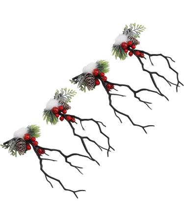 2 Pairs Christmas Hair Pins Reindeer Antlers Clips for Costume Party School Event - Buy Online on GoSupps.com