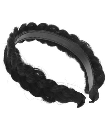 VINTORKY Fishbone Braid Headband Women Headband Braided Wig Hair Hoops Braided Wig Headband Women Hair Hoops Headdress Braid Headband with Teeth Women Hair Accessory Hair Accessories