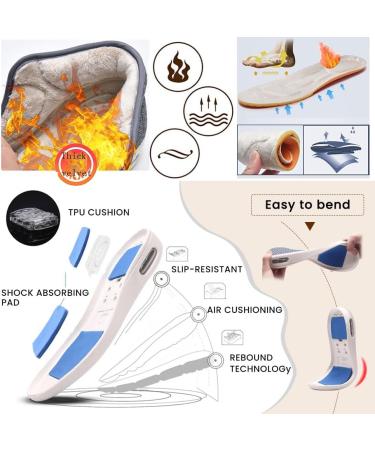 Women's Stylish Diabetic Shoes - Wide Width Thermal Fleece Lined Walking Shoes for Swollen Feet & Plantar Fasciitis - Lightweight & Pressure-Free - Size 9 Black - Buy Online on GoSupps.com