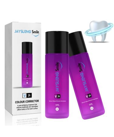 Color correction - Serum 2 PCs Purple Teeth Whitening Close Pasta White Teeth Herosmile tooth whitening purple toothpaste white teeth tooth wheels Booster toothpaste purple teeth whitening