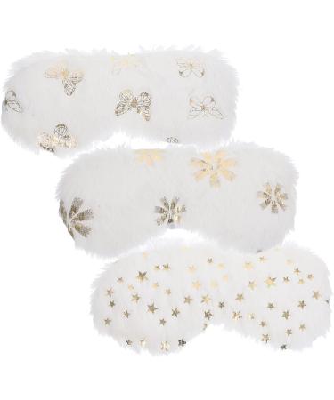 Healifty 9 Pcs Plush Eye Mask Set for Women - Lightproof Night Eye Cover for Sleeping - Creative Elastic Travel Eye Shades - Buy Online on GoSupps.com