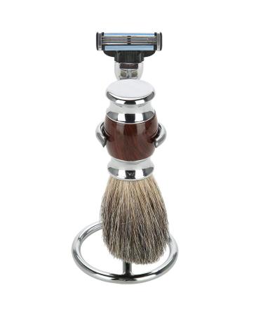 Ankroyu Manual Razor Stand - 2-in-1 Curved Shaving Brush Holder | Stainless Steel Portable Razor Stand for Home & Travel - Buy Online on GoSupps.com