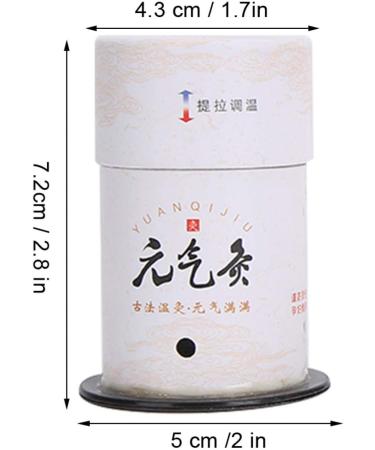 4-Piece Smoke-Free Moxibustion Box - Moxa Sticks Burner & Tube for Acupuncture Massage - Gentle Moxibustion Heating Therapy Tool - Buy Online on GoSupps.com
