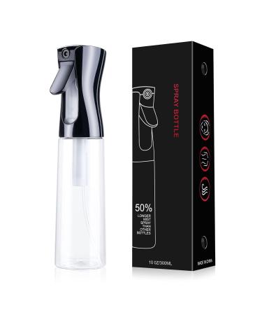 Uraqt 300ml Hair Spray Bottle - Black & Transparent | Professional Salon Water Spray for Hairdressers - Buy Online on GoSupps.com